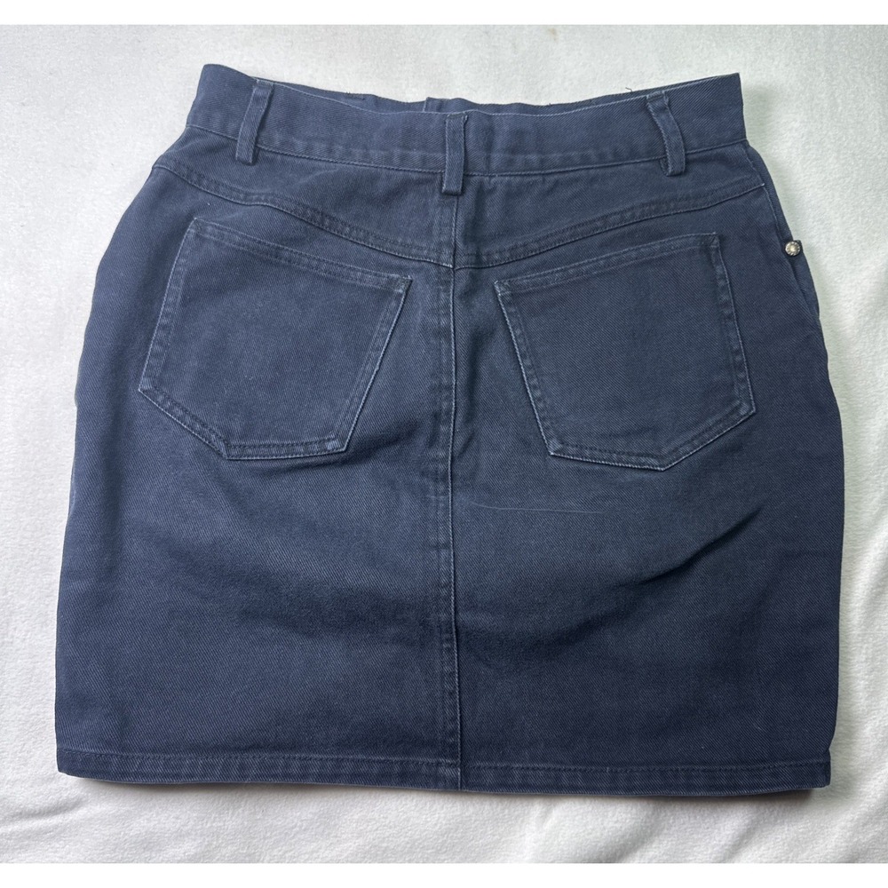 Navy Blue Saint Saens Seoul Mini Skirt - Picture 5 of 5